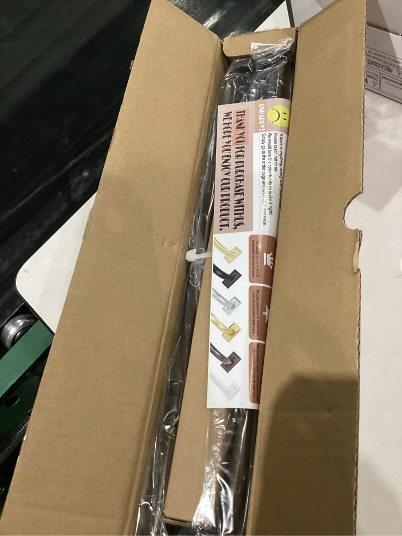 Condition photo showing New/Like New for Hei!Dear 2 Pack Blackout Curtain Rod for Windows 48 to 84 inch (4-7Ft), Wrap Around Room Darkening Curtain Rods, 5/8" Samll Adjustable Modern Decorative Window rod,Brown ?48-90"?2 pack Brown