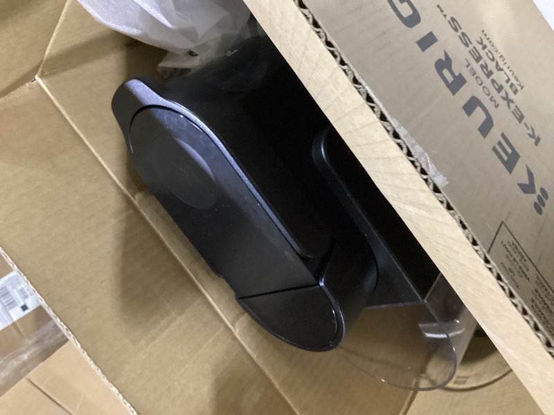 Condition photo showing Good Condition for keurig k-express single serve k-cup pod coffee maker, 3 brew sizes, strong button feature, 42oz removable reservoir, black