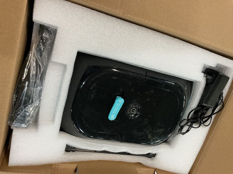 Condition photo showing As Is for cordless robotic pool cleaner, automatic pool cleaner,pool vacuum for above ground & inground pools,up to 210-min runtime,auto-parking,coverage up to 2200 sq.ft,teal