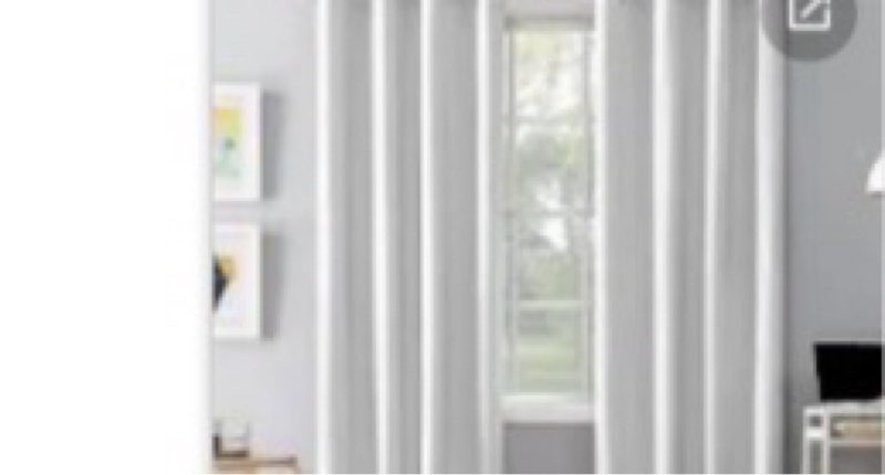 Sun zero cameron blackout thermal insulated grommet single curtain panels 50x84