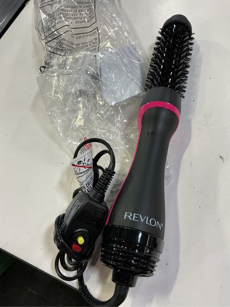 Condition photo showing Good Condition for revlon one-step hair dryer and styler - root booster round brush for styling, dryer brush for fast and easy salon-quality blowout, more shine and less frizz (1-1/2 in) 1 count (pack of 1)