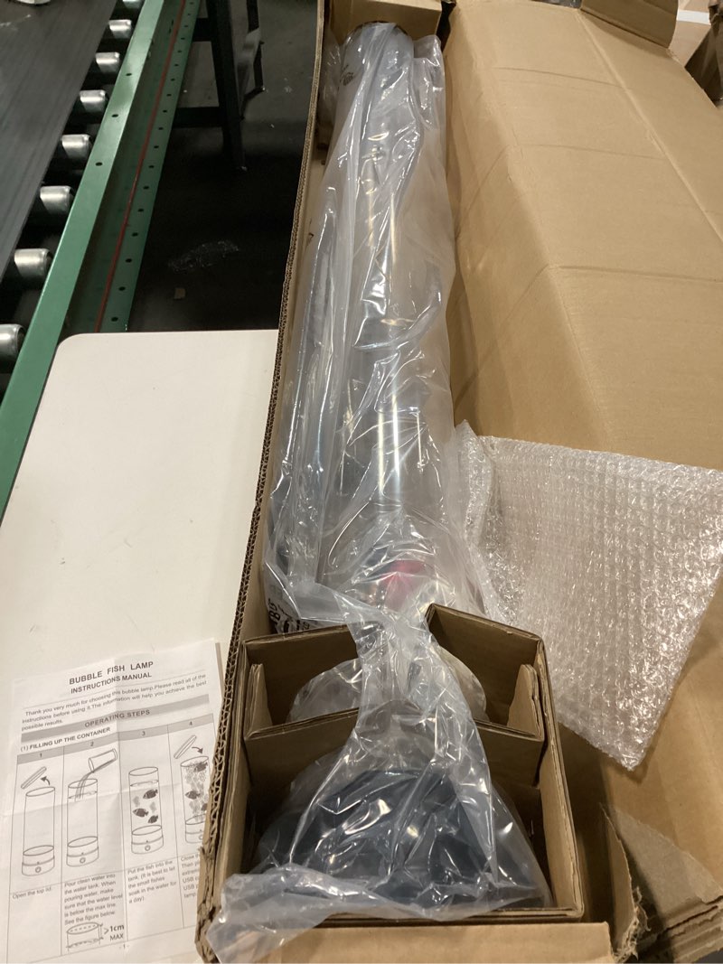 Condition photo showing Good Condition for Large 4FT Sensory Bubble Tube Lamp, Remote Control Bubble Fish Lamp with 16 Color Changing Effects & 8 Floating Fishes, Sensory Aquarium Mood Light for Autism, ADHD, Stress & Anxiety Relief