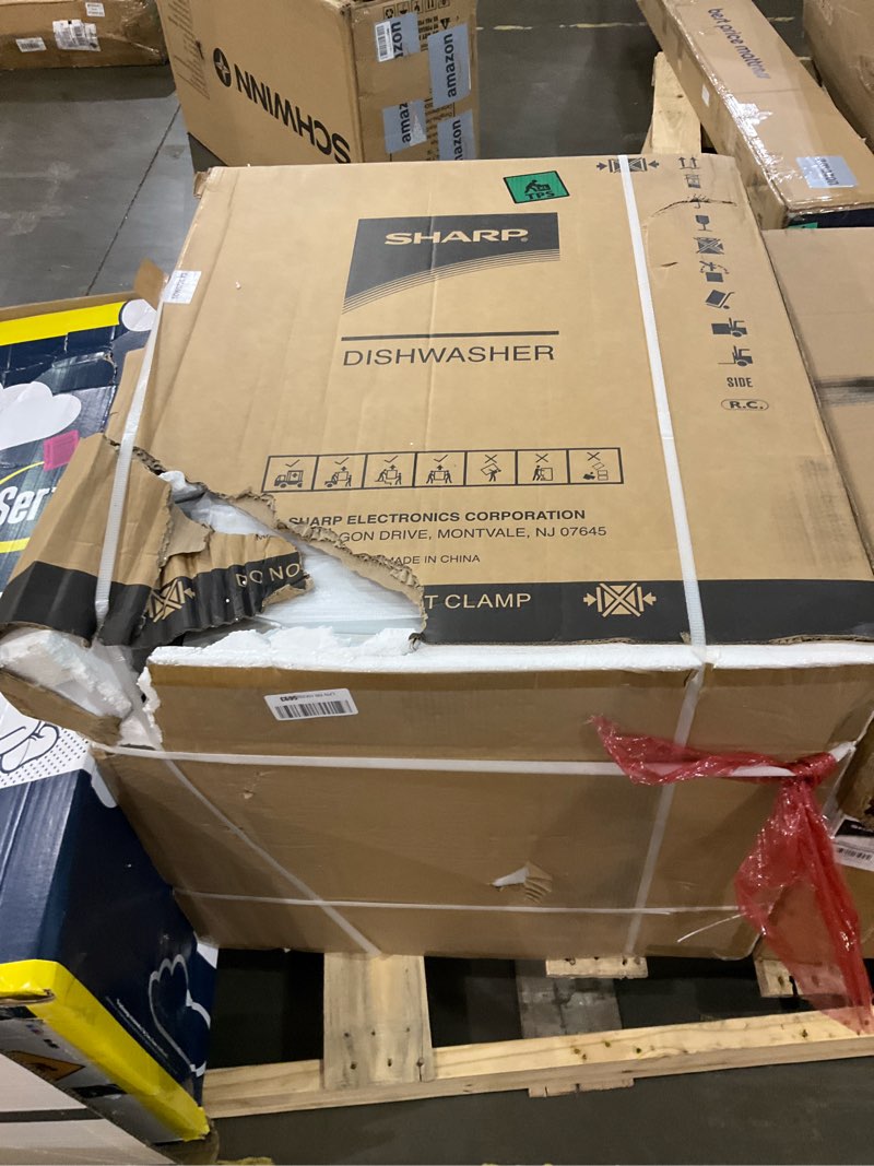 Condition photo showing Good Condition for sharp sdw6726ms 24-inch stainless steel dishwasher, 47 db library quiet, third rack, power wash sprayer, 12 place settings,