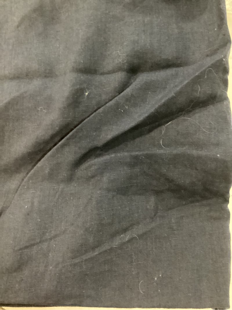 Condition photo showing Good Condition for european linen sham set, king, navy