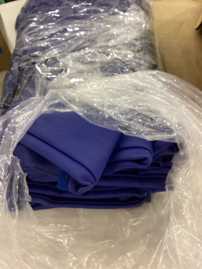 Factory Direct Partners 13859-BL Student Seat Companion, Two Pocket Vinyl Organizer for Chairback wi