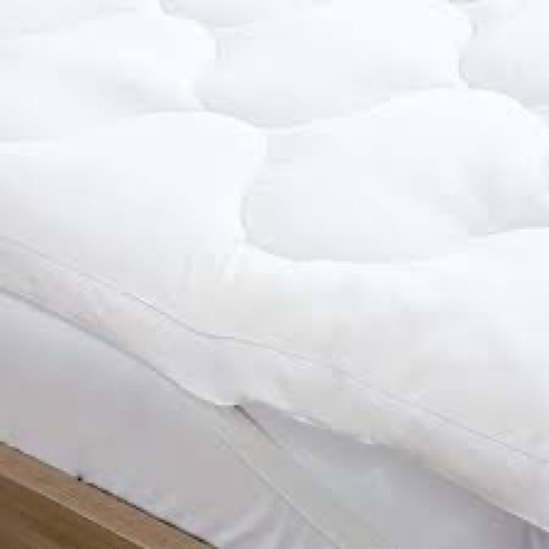 Linery & Co. Premium Ultra Soft Comfortable 2" Mattress Topper - White Queen