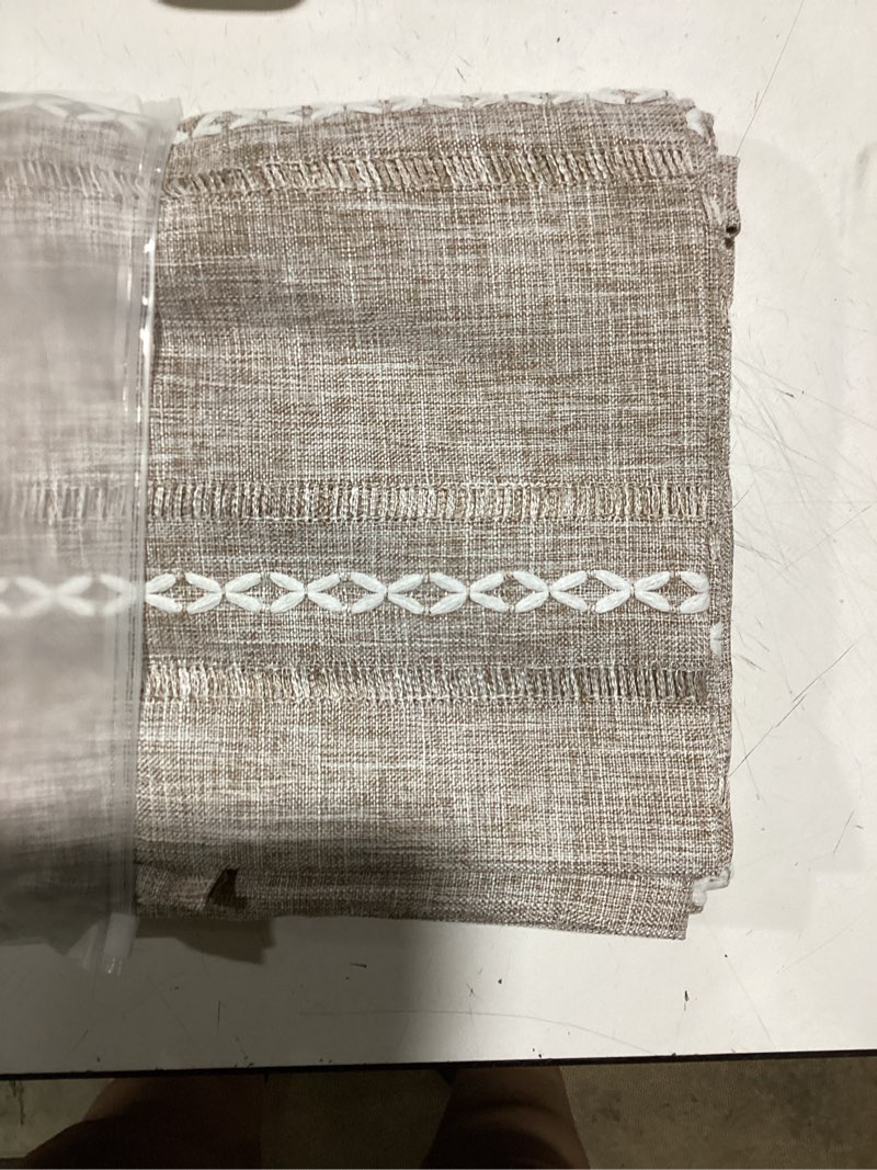 Condition photo showing Good Condition for rustic oval cotton linen tablecloths embroidered farmhouse spring table cloths, kitchen dining room party tablecloth table cover for oval tables 60 x 84 inches, coffee 84" x 60" (oval) coffee