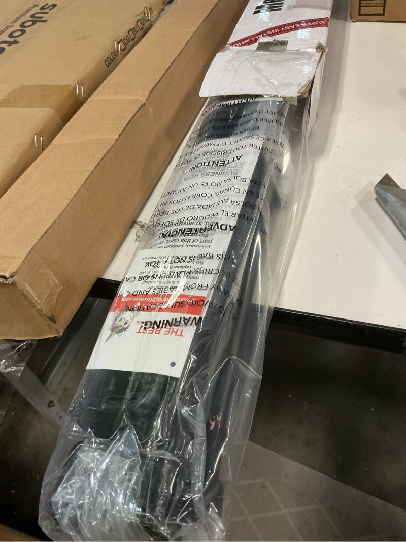 Condition photo showing Good Condition for Reinforced 90 Inch Retractable Baby Gates Extra Wide Baby Gate with Reinforced Strips, 7.5ft Long Retractable Dog Gate for The House 33 Inch Tall Extra Long Pet Gates for Wide Openings, Black Black 33" Tall x 90" Wide? With Reinforced Strip?