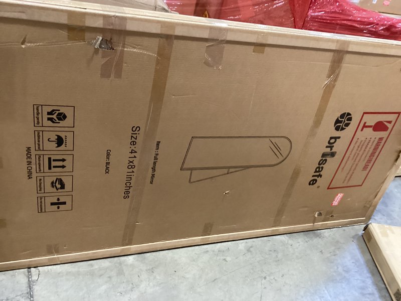 Condition photo showing Good Condition for brisafe 81"x41" Full Length Floor Mirror, with Stand for Bedroom & Mounted for Living Room/Cloakroom