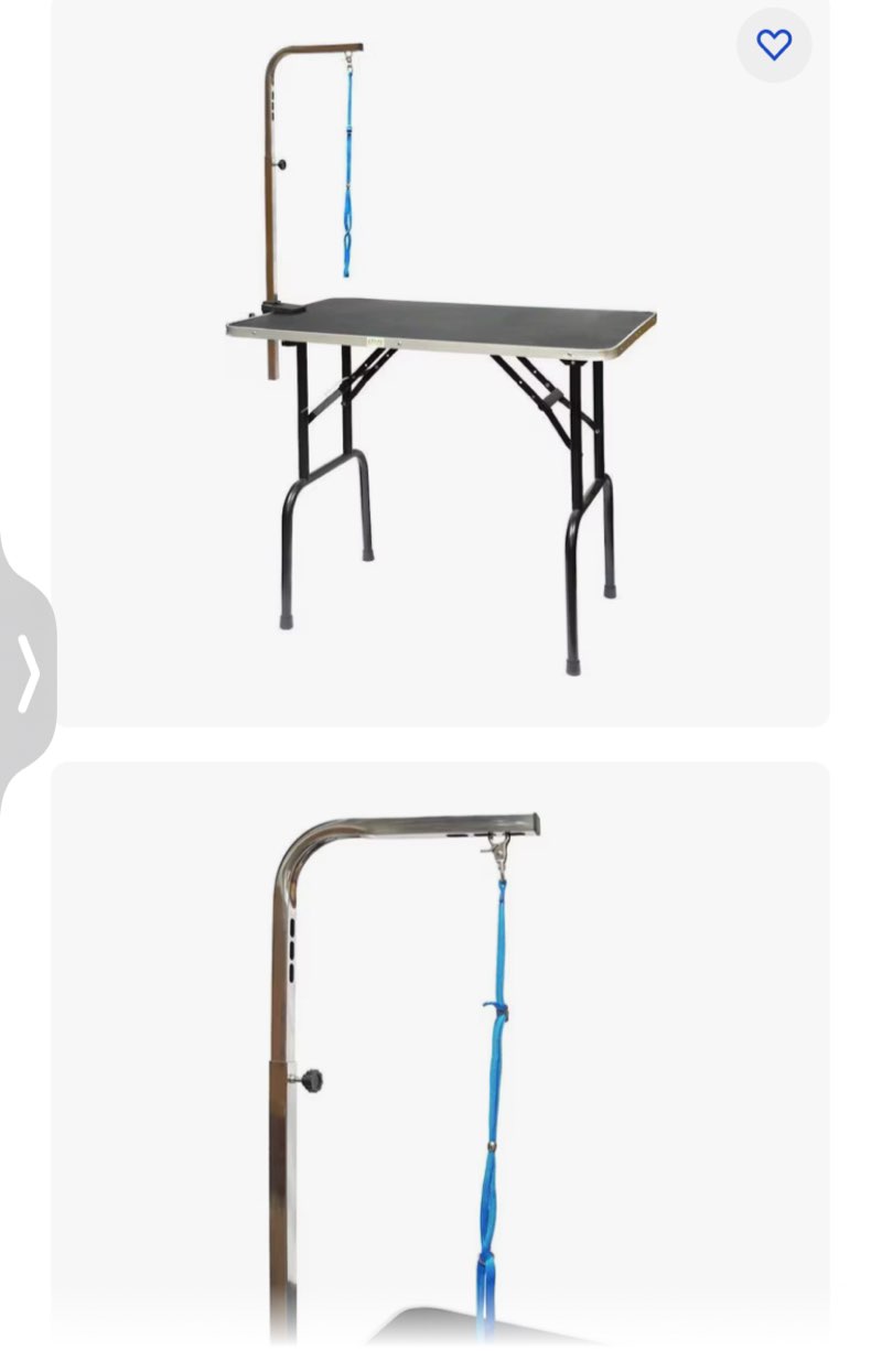 go pet club dog grooming table with arm