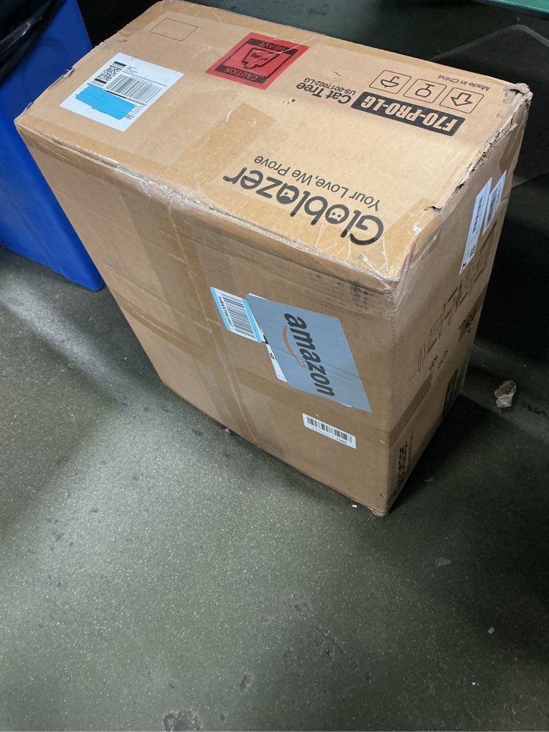 Condition photo showing New/Like New for Globlazer Heavy Duty Cat Tree, 70 inch Sturdy Cat Tree for Indoor Cats Extra Large Cat Tower with Scratching Post, Hammock, Cat Condo for Adult Cats Kittens, F70 Pro, Light Grey 70inch Light Grey