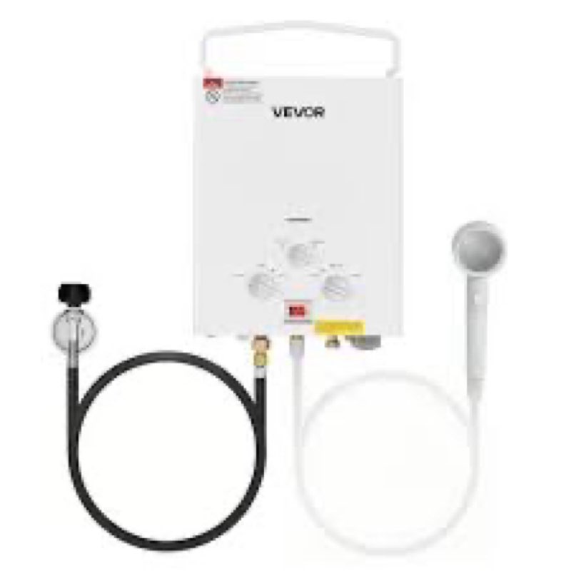 Portable Propane Water Heater 10L Tankless with Accessory Regulator for RV INCOMPLETE 