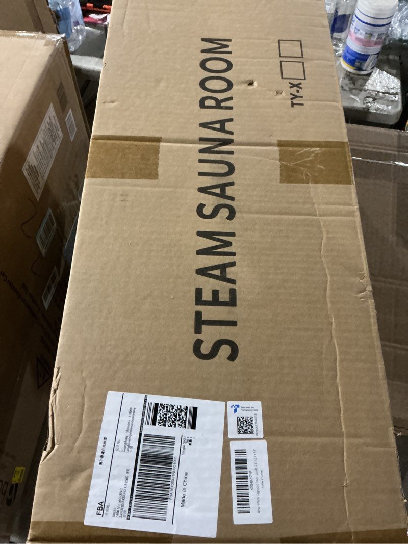 Condition photo showing Good Condition for Upgraded Portable Sauna for Home?Relaxation, Steam Sauna for Home with Steamer, Remote Control, Folding Chair, 9 Levels