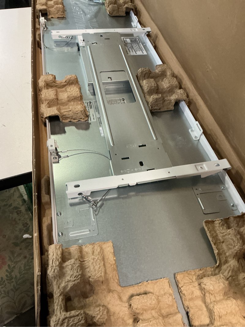 Condition photo showing Good Condition for lithonia lighting cpanl 1x4 led flat panel light, 1 ft. x 4 ft. led light panel, ceiling lighting fixture, 4000 lumens, 3500k/4000k/5000k switchable cct, includes direct ceiling mount bracket, white 1-foot x 4-foot 4000 lumens switchable white