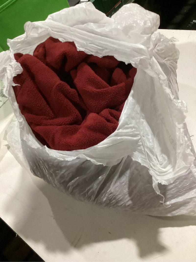 Condition photo showing As Is for item similar to photo) m mcguire gear heavy duty wool blanket, survival, emergency, and first aid use – mil-spec, fire retardant, durable outdoor wool blankets for camping. - maroon, (64 x 90 inches)