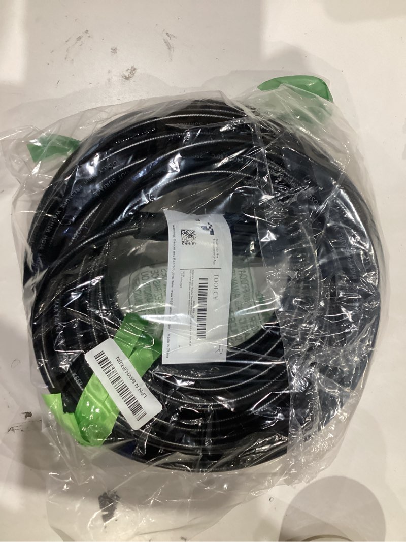 Condition photo showing As Is for TOOLCY Pressure Washer Hose, 3400 PSI, 50 ft 1/4" Kink Resistant Power Washer Hose M22 Replacement for Ryobi, Troy Bilt, Greenworks, CRAFTSMAN High PressureWashers