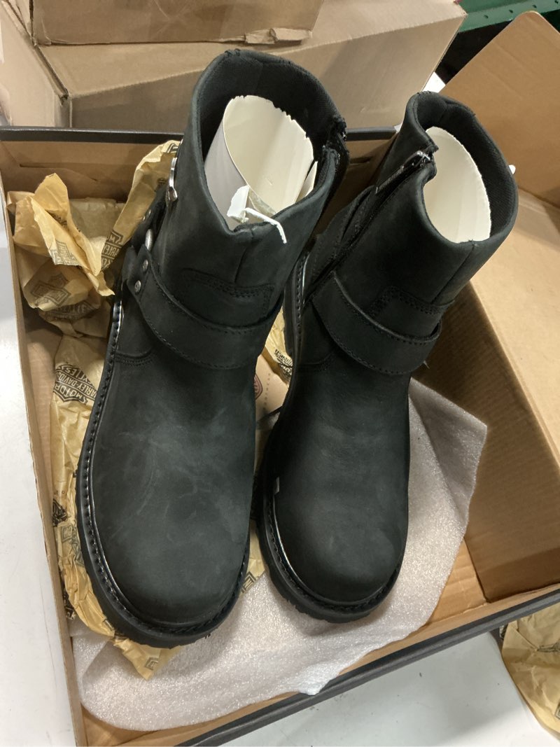 Condition photo showing item condition for Harley-Davidson mens Rambert Leather Motorcycle Casual Harness Boot 10 Black