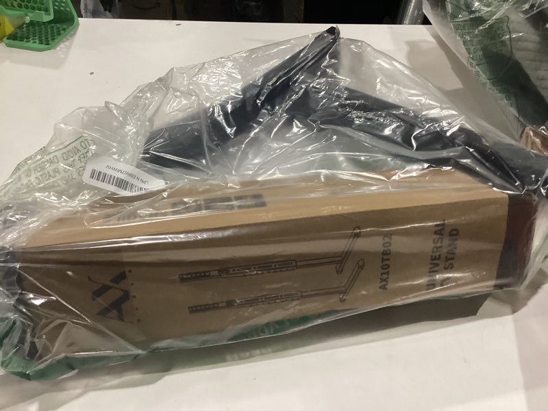 Condition photo showing Good Condition for ax waber universal tv stand, table top tv stand base wobble-free replacement for most 24 to 80 inch lcd led tvs, 7 height adjustable tv legs hold up to 150lbs, max vesa 800x500mm, black ax10tb02
