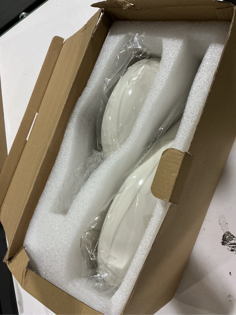 Condition photo showing New/Like New for White and Gold Vase Ceramic White Vases Home Decor,Modern Minimalist Circle with Hole Decorative Vase, Hollow Ellipse Flower vases for Bookshelf, Fireplace Mantle, Centerpieces,Farmhouse,Rustic Décor