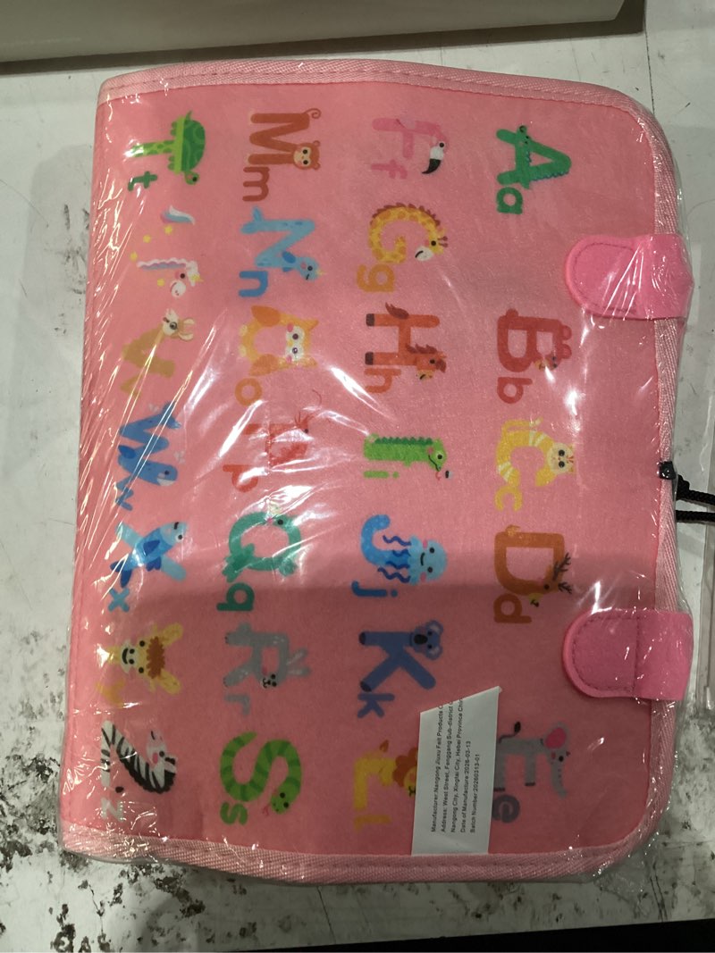 Condition photo showing New/Like New for exorany busy board montessori toys for toddler girl birthday gifts, busy book sensory learning toys for toddlers, toddler girl airplane car travel toy educational activities pink/p8