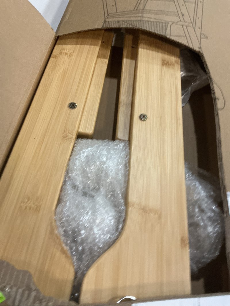 Condition photo showing Good Condition for COSYLAND Foldable Toddler Standing Tower - Adjustable Height Folding Step Stool Kids Toddler Kitchen Stool for Learning and Cooking - Ages 18 Months to 6 Years with Safety Net Natural