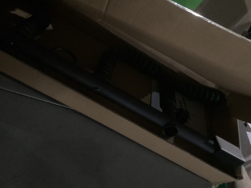 Condition photo showing As Is for Upgrade Pull Up Bar for Doorway with Ergonomic Grip, Max Load 440 lbs No Screws Pullup Bar for Home Gym Indoor Exercise Strength Training, Authorized Under US Patent Green Multi