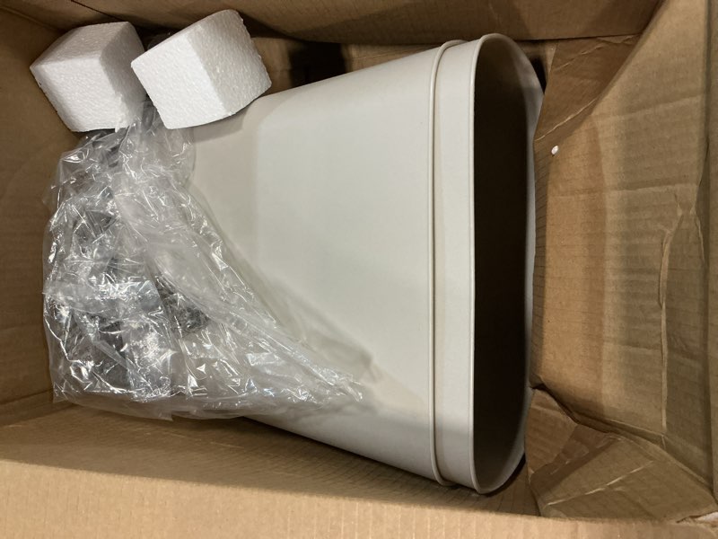 Condition photo showing As Is for (similar )mdesign plastic small 1.5 gal./5.7 liter trash can with built-in handles