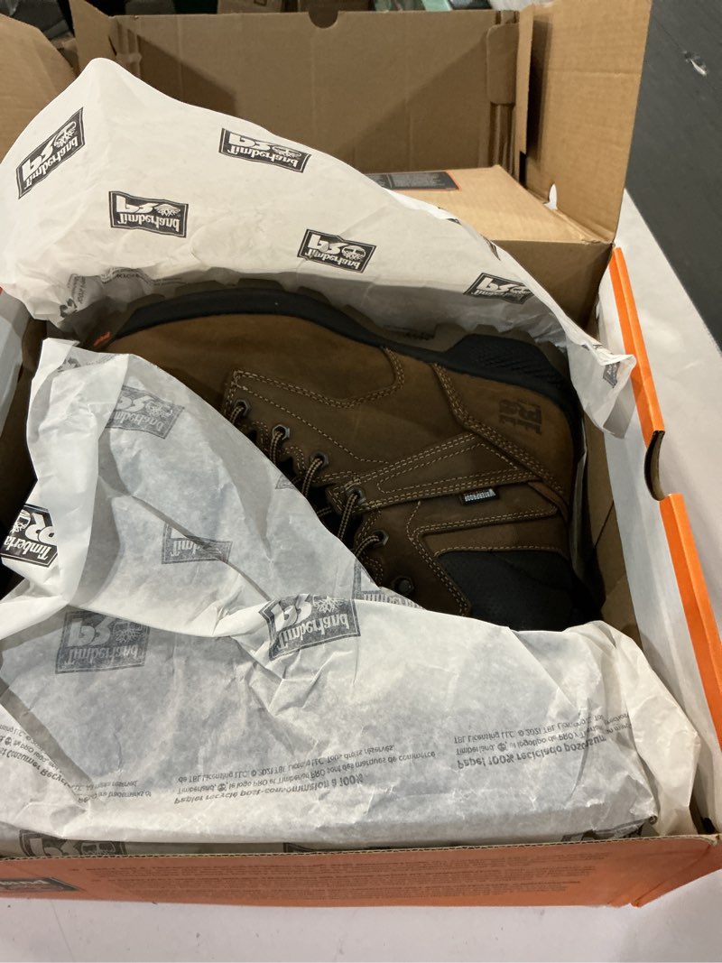 Condition photo showing Good Condition for timberland pro men's titan ev 8 inch soft toe waterproof industrial work boot, earth bandit brown, 8