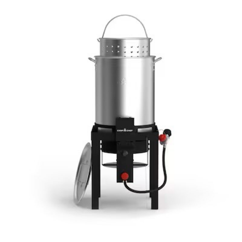 Camp Chef 30 Quarts Electronic Ignition Liquid Propane Gas Turkey Fryer