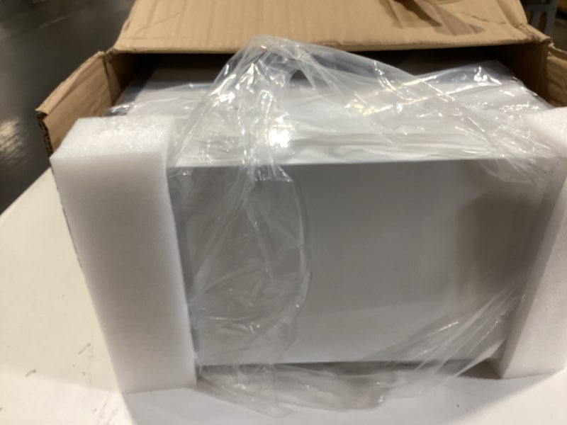 Condition photo showing Good Condition for aed defibrillator wall mounted cabinet, metal steel plate storage cabinet with alarm and light, fits all brands cardiac science, 14.2'' x 7.9'' x 15.8''