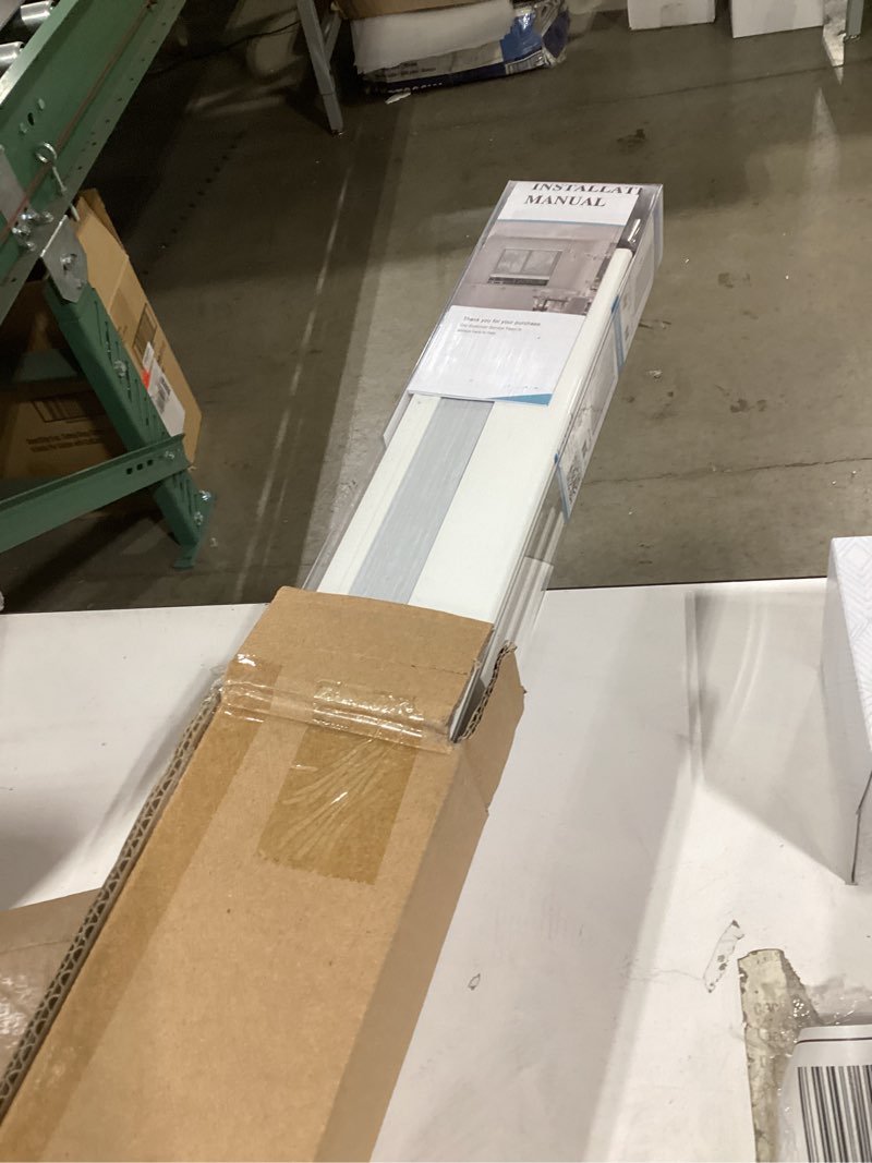 Condition photo showing Good Condition for changshade cordless cellular shades, blackout honeycomb shades for windows, pull down pleated blinds, easy to install for indoor windows and french doors,45" w x 72" h, white blackout white 45"w x 72"h