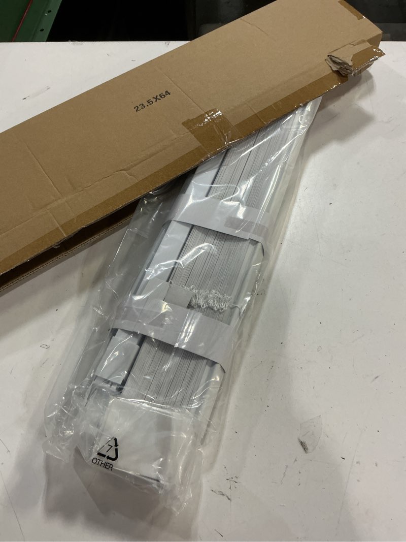 Condition photo showing Good Condition for lazblinds cordless cellular shades, no tools no drill light filtering honeycomb shades pleated blinds for windows, 24'' w x 64'' h, white light filtering-white 24'' w x 64'' h