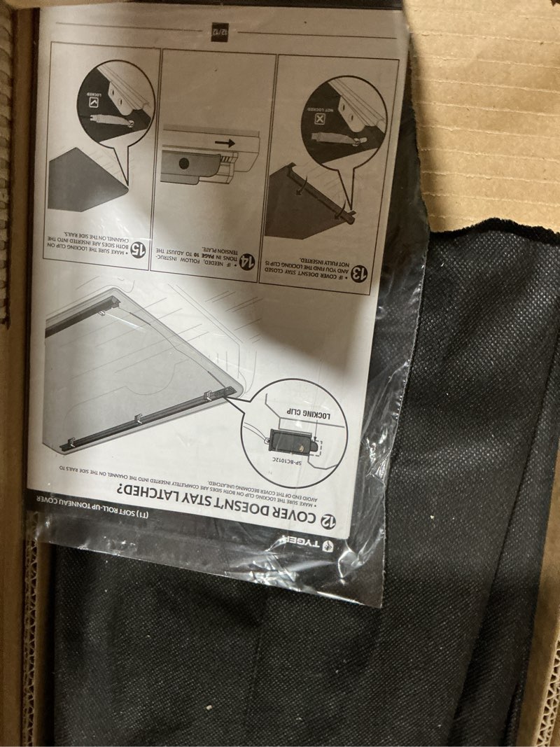 Condition photo showing Good Condition for Tyger Auto T1 Soft Roll Up Truck Bed Tonneau Cover Compatible with 2015-2020 Ford F-150 | Styleside 5.5' Bed | TG-BC1F9029, Black 5.5ft Bed T1 Soft Roll-Up 2015-2020 F-150