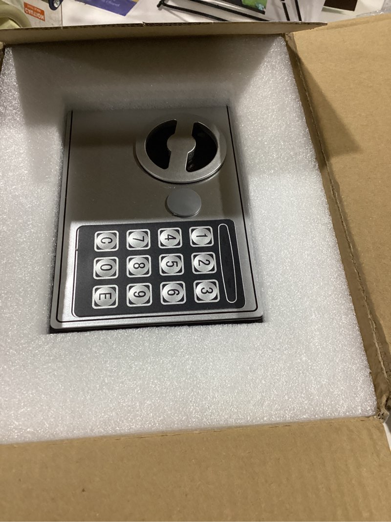 Condition photo showing New/Like New for CDC® 4.6L DIGITAL STEEL SAFE ELECTRONIC SECURITY HOME OFFICE MONEY CASH SAFETY BOX 2 KEYS 0.23 Cubic Feet Grey
