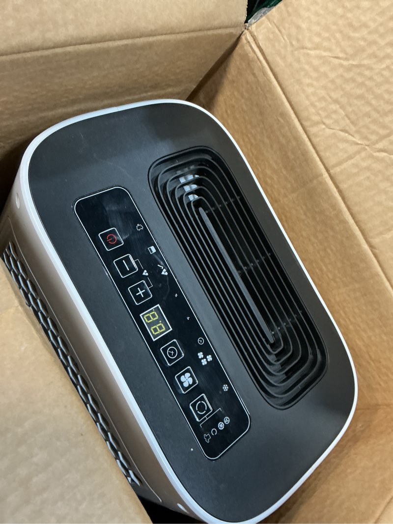 Condition photo showing As Is for 5000 sq.ft dehumidifier for basements with drain hose, 80 pint dehumidifiers for home with 1.7 gallons large water tank and 4 modes operation auto shut-off,24h timer,child lock,defrost,silent