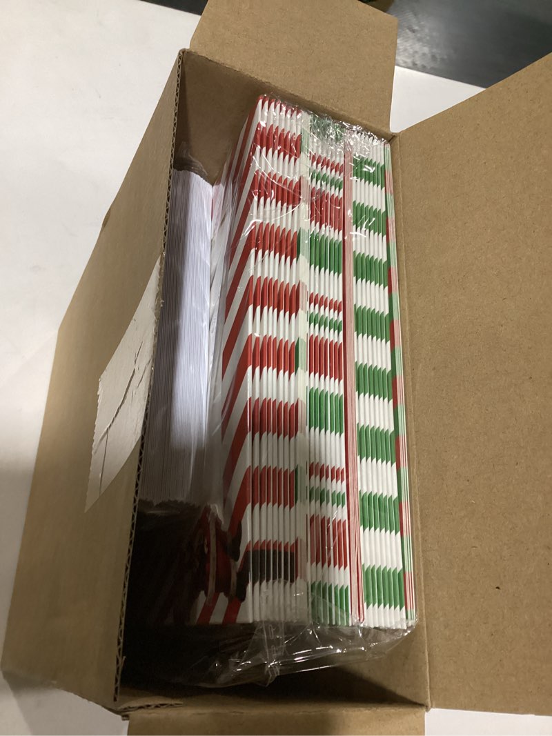 Condition photo showing Good Condition for Gueevin 48 Pack Christmas Photo Frame Cards with Envelopes Stickers Christmas Picture Frame Greeting Cards with 4 x 6 Photo Insert for Xmas Holiday Classroom Home Greeting Supplies (Candy,Vivid Color) Vivid Color Candy