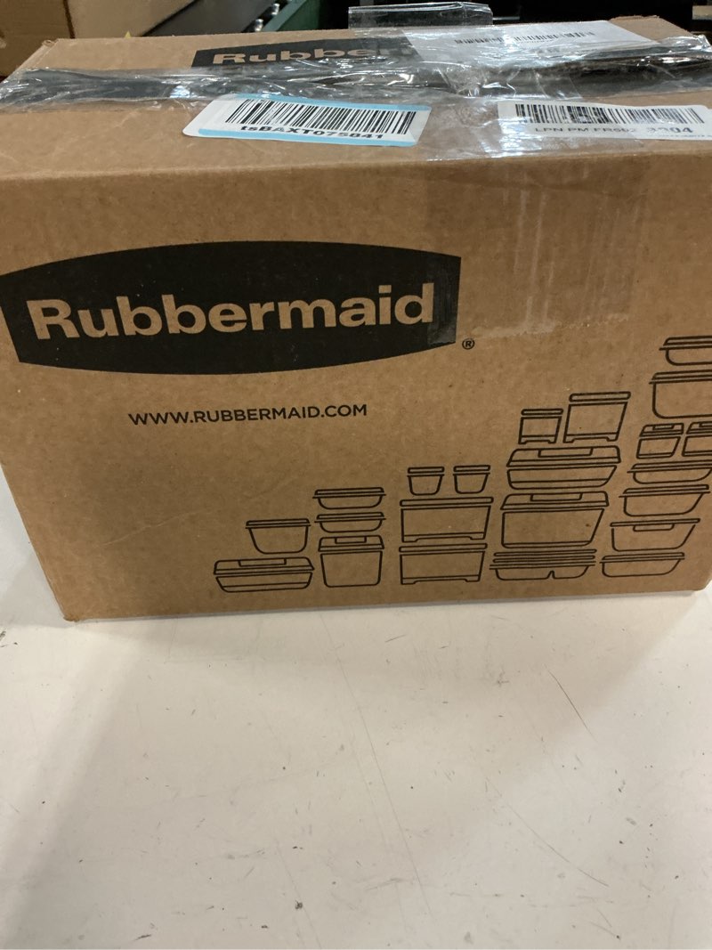 Condition photo showing Good Condition for rubbermaid brilliance bpa-free airtight food storage containers, 24-piece set, easy for meal prep, lunch & leftovers assorted (24-piece)