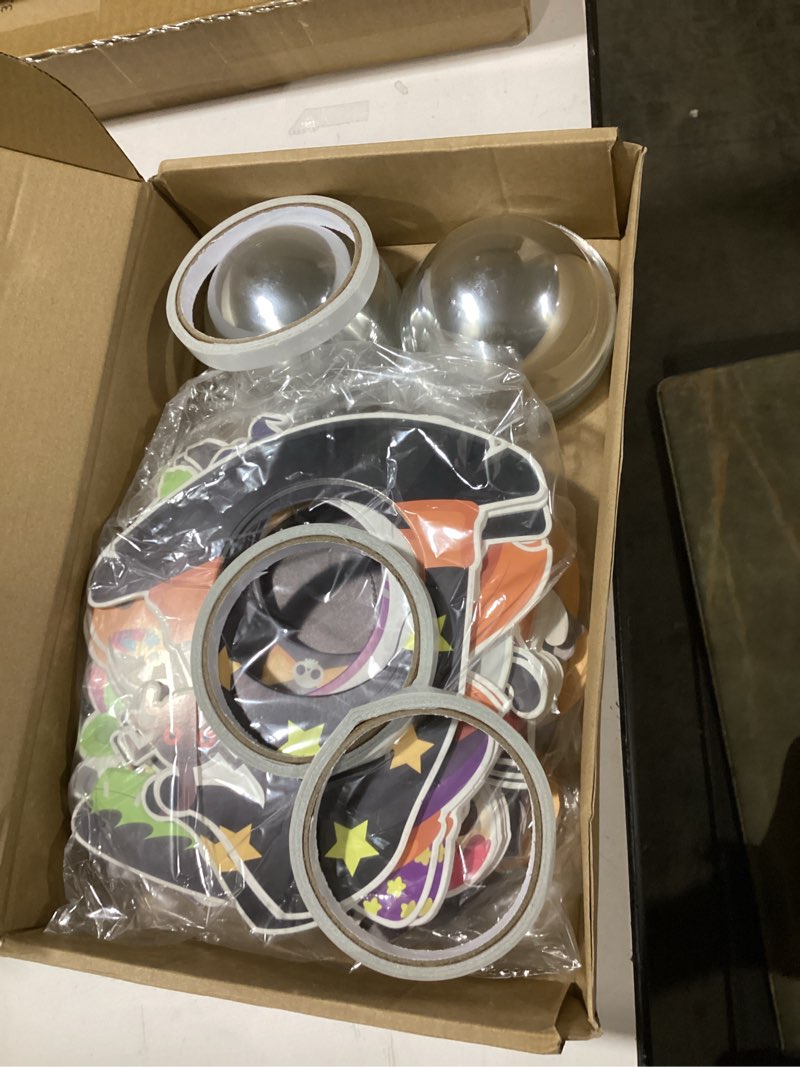 Condition photo showing Good Condition for Realspring 48 Pack Halloween Candy Domes Holder DIY Candy Cards with Domes Money Holder Card Shaker for Treat Variety Packaging Funny Crafts Gifts