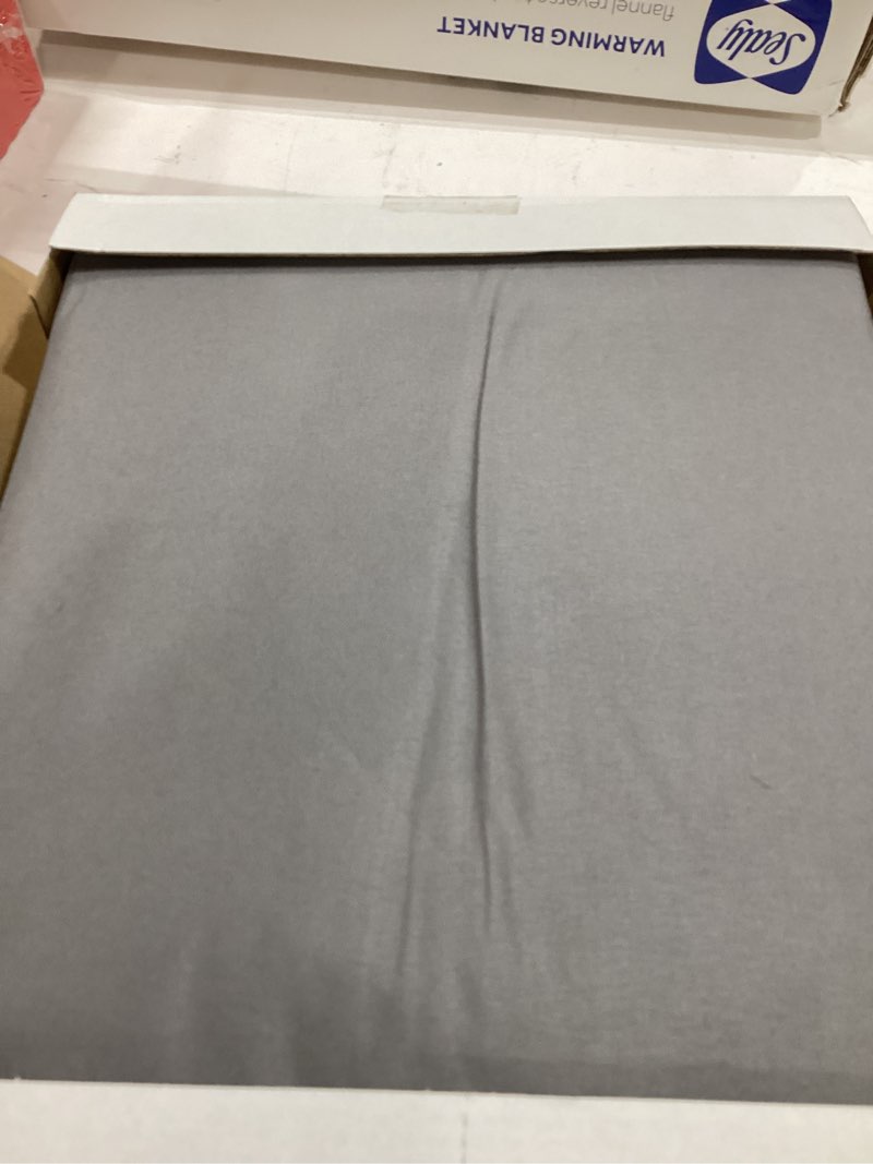 Condition photo showing New/Like New for BONZER 100% Blackout Curtains 4 Panels - Thermal Insulated Light Blocking Window Drapes, Single Layer Total Room Darkening Curtain with Black Laminated Backing for Bedroom, 54 x 63 Inch, Grey Grey 54"W x 63"L (Pack of 4)