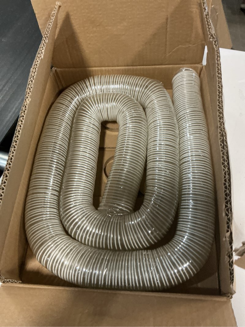 Condition photo showing Good Condition for 2 inch dust collection hose 20ft pu heavy duty flex hose clear dust debris dust collector hose with hose clamps (polyurethane, 2' x 23ft) polyurethane (pu) 2'' x 23ft