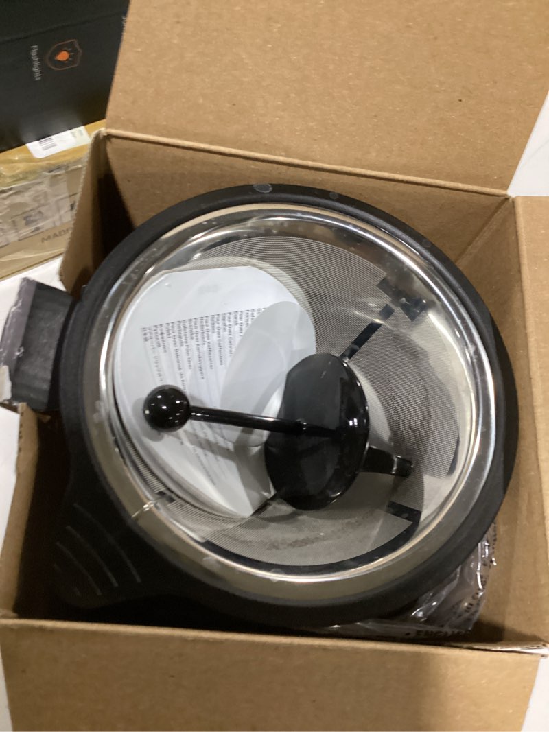 Condition photo showing New/Like New for Bodum 34oz Pour Over Coffee Maker, High-Heat Borosilicate Glass with Reusable Stainless Steel Filter and Cork Grip - Made in Portugal Cork 34oz