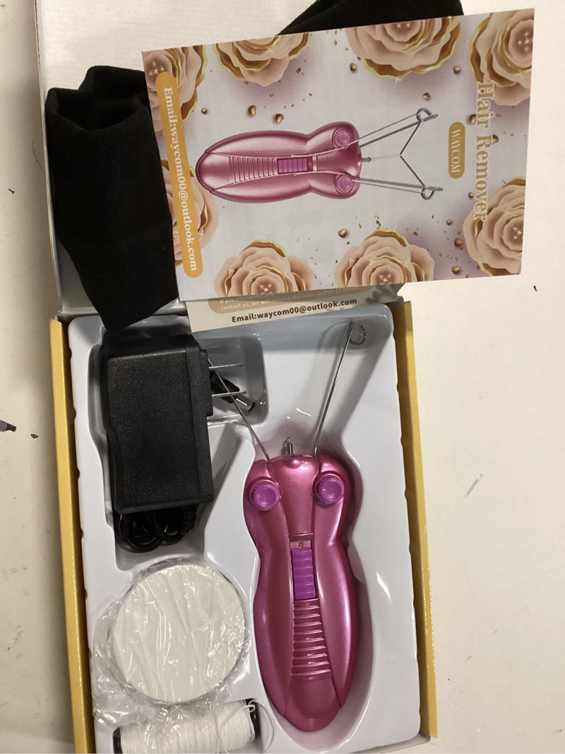 Condition photo showing Good Condition for WAYCOM Ladies Facial Hair Remover Electric Women's Beauty Epilator Facial Threading Hair Removal Shaver Face Massager Pull Faces Delicate Device Depilation -Birthday Christmas Day Present(Purple)