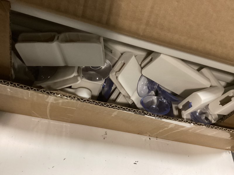 Condition photo showing Good Condition for clear acrylic dog playpen with door,23.6" puppy playpen,easy assemble pet fence,10-panel for puppies/small dog play pen indoor (white, 23.6 inch-h, 10 panel)