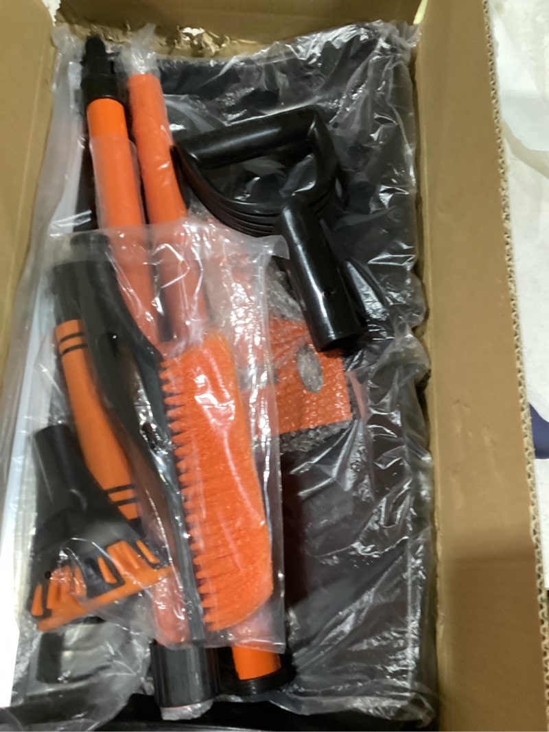 Condition photo showing New/Like New for Snow Shovel with Ice Blade, 22-Inch Heavy Duty Removable Snow Shovel for Driveways, Sidewalks, Garages & Outdoor Use, Includes Car Snow Brush and Ice Scraper for Windshield