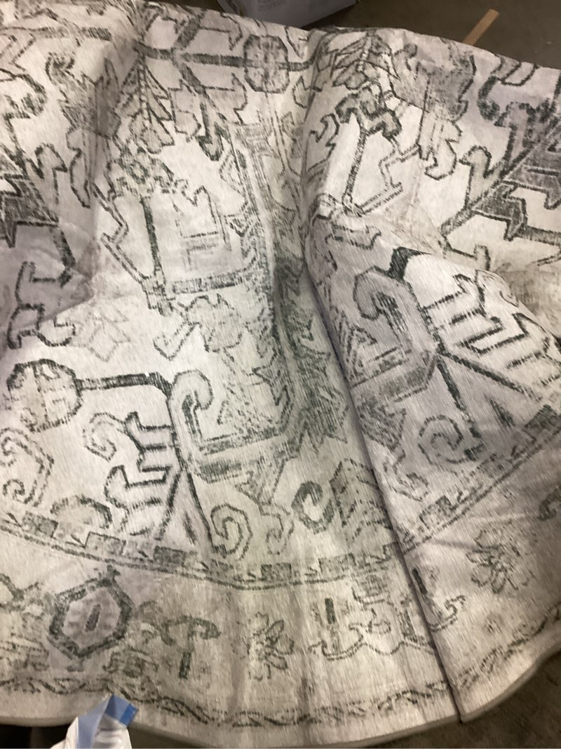 Condition photo showing Good Condition for Similar Modern Abstract 4x4 Round Area Rug Non Slip Non Shedding Rug Low Pile Stain Resistant for Bedroom Living Room Office Dining Room,Colorful Colorful 4' (Round)