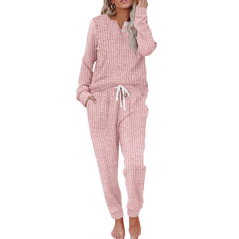 moshu two piece womens pajama sets button down shirts and drawstring pants with pockets solid lounge sets for size xl