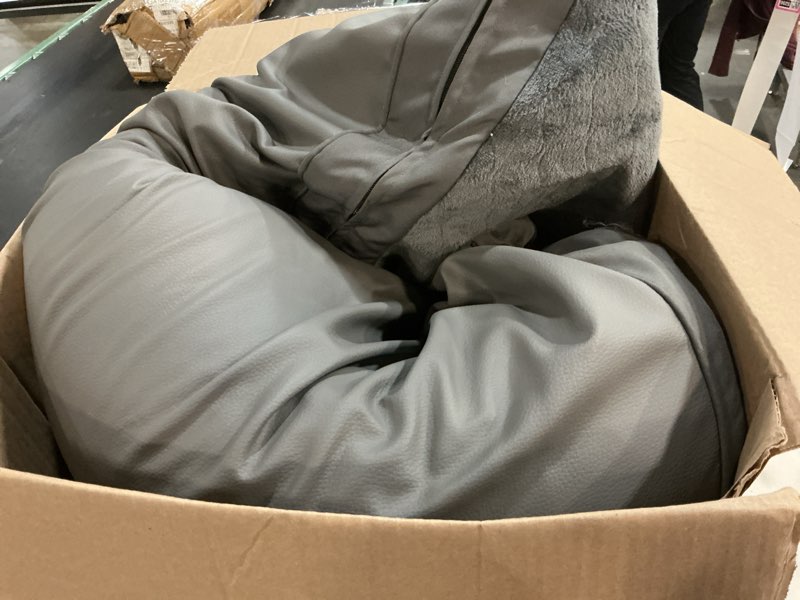 Condition photo showing As Is for xxl dog bed for large dogs, waterproof xxl dog crate pad with orthopedic egg crate foam reversible & washable cover, egg crate foam, anti-slip, 47" x 29", gray 47"l x 29"w x 4"th grey