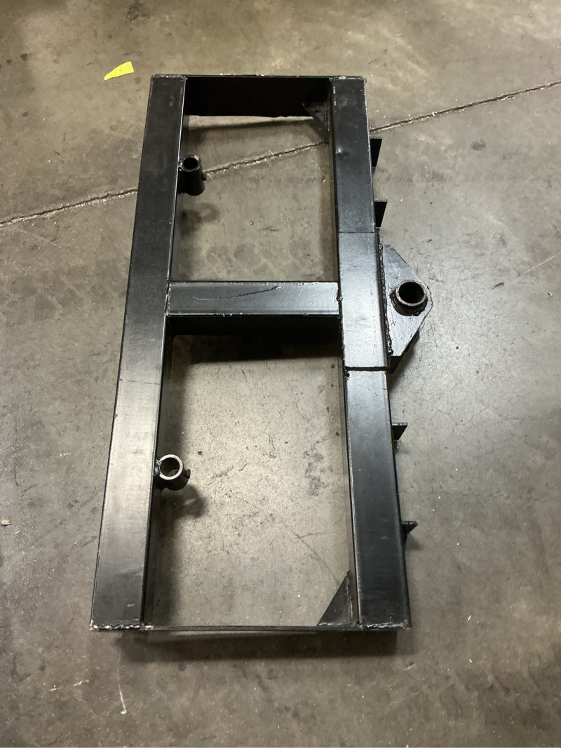Condition photo showing As Is for titan attachments skid steer hay frame attachment, optional conus 2 and stabilizer spears, rated 3,000 lb, quick tach mounting, hay handling tractor and skid steer attachments frame only