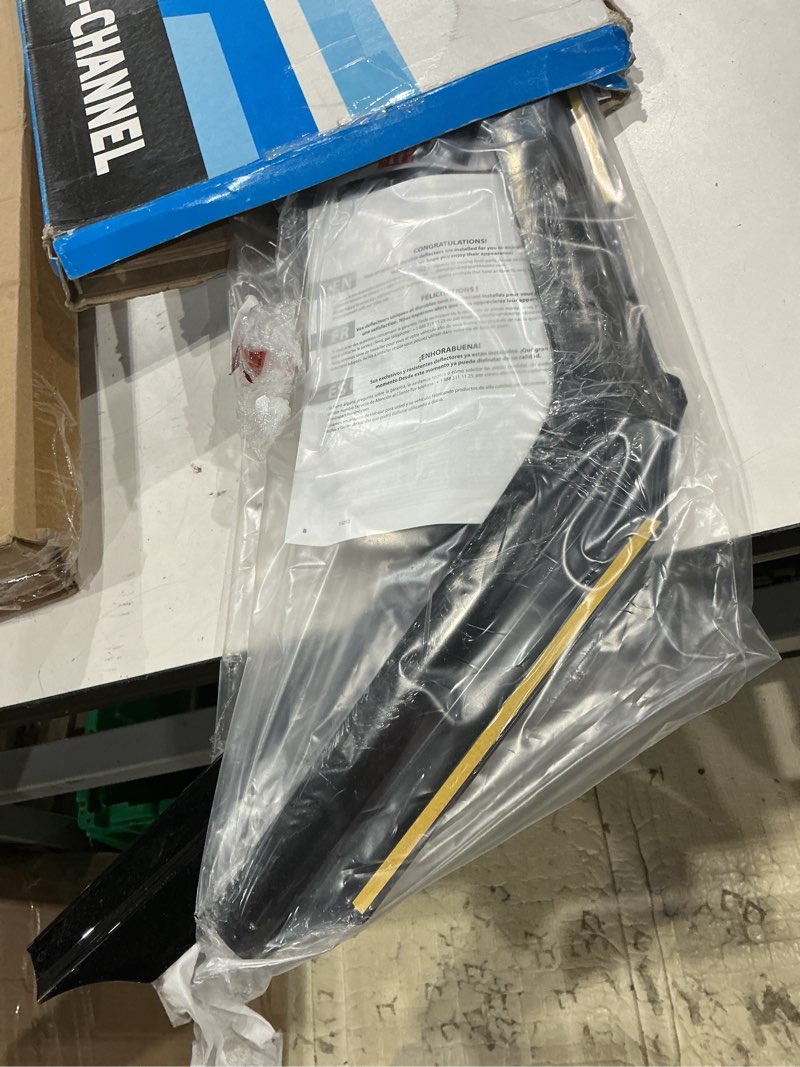Condition photo showing As Is for clim art in-channel incredibly durable rain guards compatible with f150 2021-2025 supercrew, original window deflectors, vent window visors, vent deflector, 4 pcs. - 621237