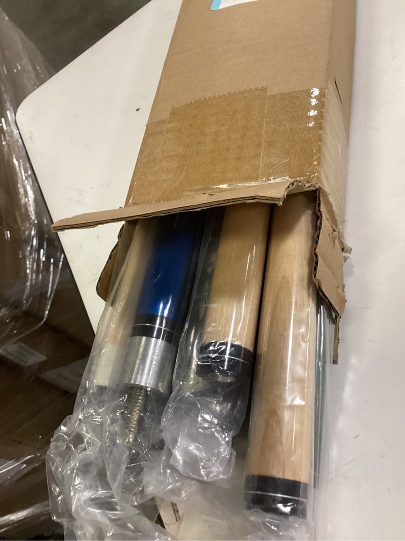 Condition photo showing Good Condition for pool cue, 58" pool cue sticks for adults with 13mm tips canadian maple wood leather pattern grip 18 19 20 21 oz, professional billiard cues players for bar house pool table sports 8/9 ball set of 4